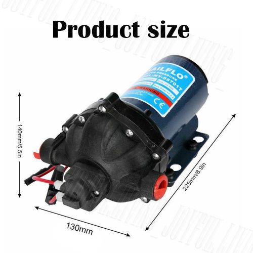 12V Water Pump Kit 5.3GPM 70PSI High Pressure Wash-Down Deck Caravan Boat SET, US $110.99, image 9