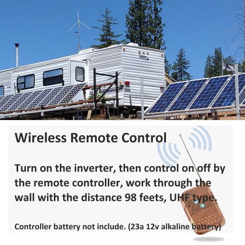 24V to 110V 120V Pure Sine Wave Inverter 2000W Car Truck Power RV Remote Truck, US $280.00, image 2