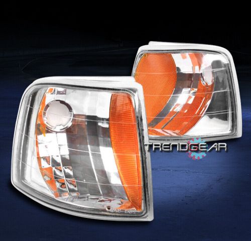 93-97 FORD RANGER PICKUP TRUCK CORNER SIGNAL LIGHTS LAMP CHROME/AMBER 94 95 96, US $34.95, image 4