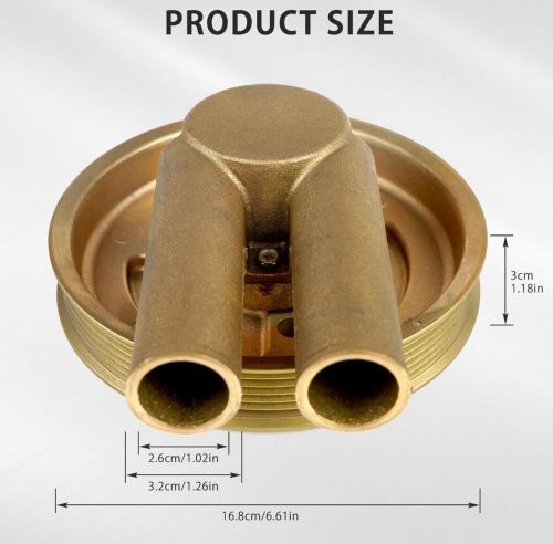 5.7 Crank Mounted Sea Water Pump With Serpentine Belt Pulley Compatible With Vol, US $60.00, image 2