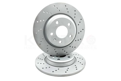FOR AUDI A5 45 TFSI F5x DRILLED FRONT REAR BRAKE DISCS 314mm 300mm COATED, US $, image 12