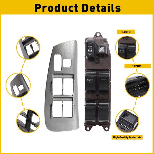 Electric Power Window Master Control Switch Bezel For Toyota Corolla Matrix, US $27.99, image 6