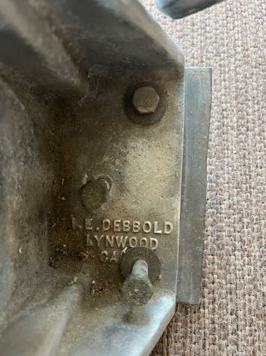 VINTAGE I E DEBBOLD BRONZE SMALL BOAT RUDDER, US $475.00, image 2