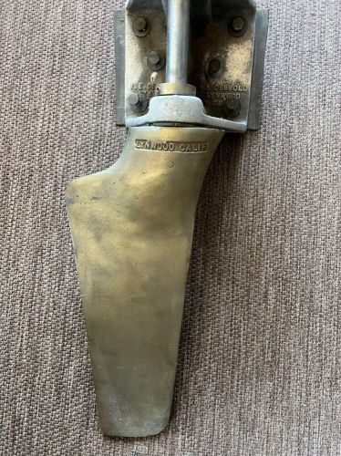 VINTAGE I E DEBBOLD BRONZE SMALL BOAT RUDDER, US $475.00, image 3