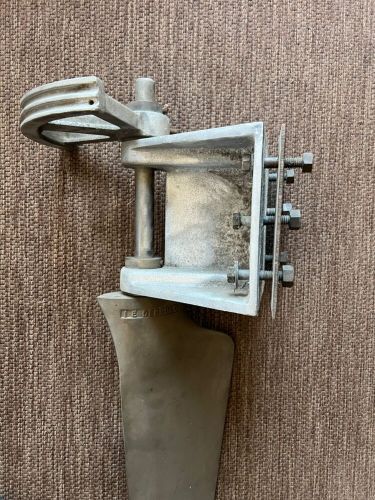 VINTAGE I E DEBBOLD BRONZE SMALL BOAT RUDDER, US $475.00, image 7