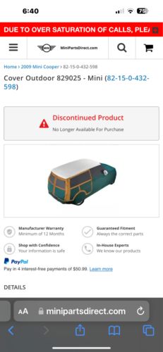 Mini Cooper Outdoor Car Cover, US $90.00, image 6