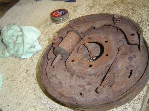 1960 -1980 Ford 8"-9" Rear End Drum Backing Plates Pair, C $80.00, image 3