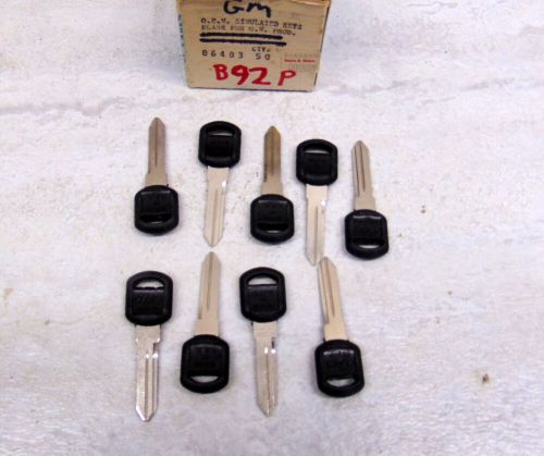 LOT of 9 NEW Uncut Key Blanks Ilco B92-P Plastic Head for GM Vehicles, US $9.95, image 2