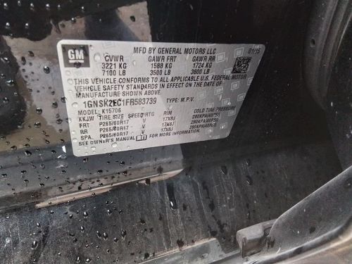 2015-2020 Cadillac ESCALADE Driver Left Roof Curtain Air Bag, US $220.00, image 11