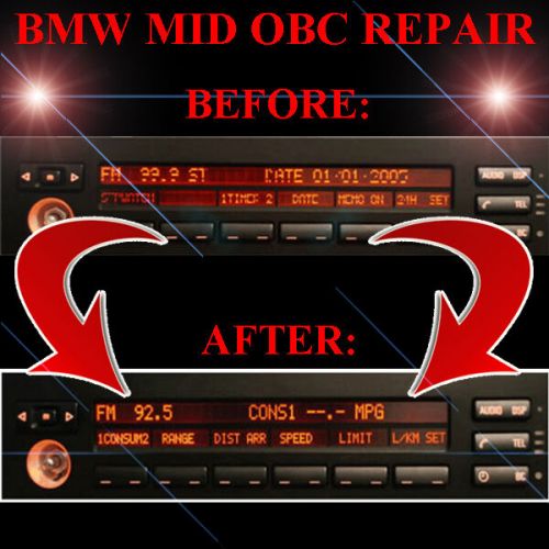 BMW E38 740i 740il 750i 750il MID RADIO STEREO LCD Screen Display Pixel REPAIR, US $99.00, image 2