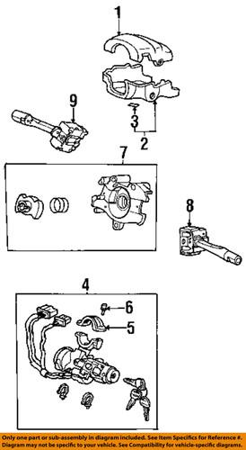 Honda oem 35100s01a11 steering column-steering lock