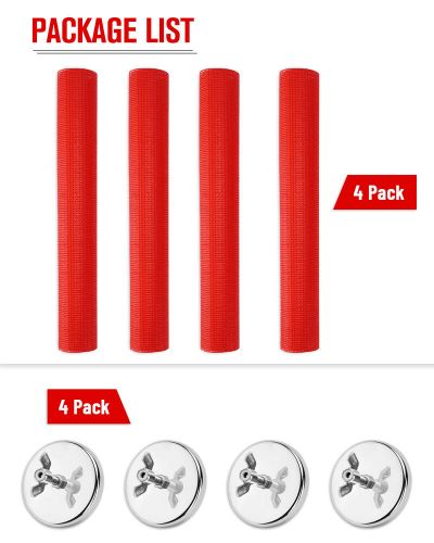 18 x 18 Inch Truck Car Vinyl Coated Polyester Safety Flag W/ Wire Loop Magnet, US $46.99, image 5