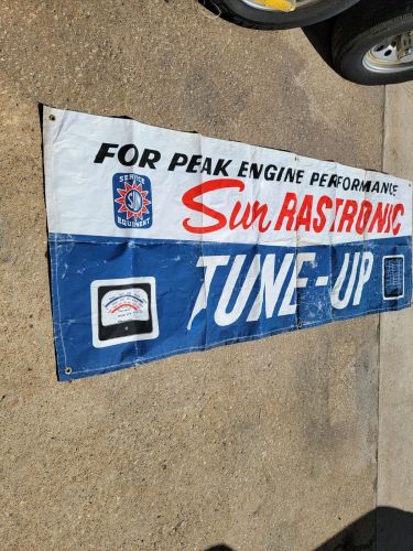 Vintage Sun Rastronic Tune-Up Equipment Racing Banner - US-30 Dragstrip Indiana, US $299.95, image 4