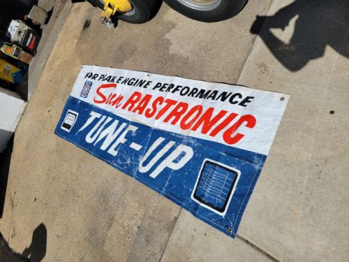 Vintage Sun Rastronic Tune-Up Equipment Racing Banner - US-30 Dragstrip Indiana, US $299.95, image 9