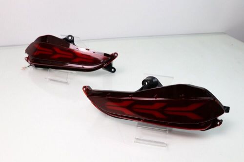 For toyota yaris 2017-2018 2pcs led rear bumper tail brake light fog lamp