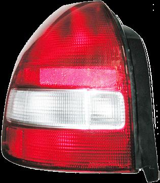 99-00 civic tail light brake lamp lens/housing rear driver side left lh