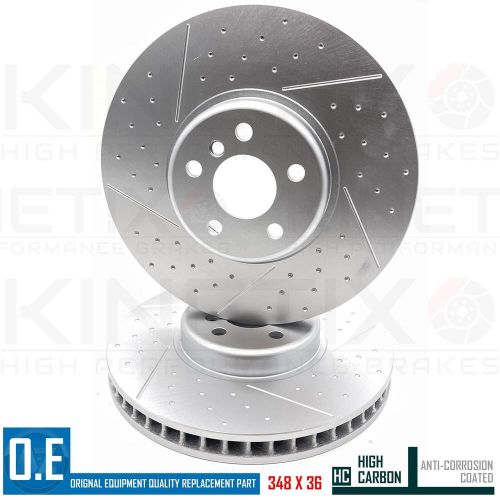 FOR BMW i4 G26 eDrive40 DIMPLED GROOVED FRONT BRAKE DISCS MINTEX PADS WIRE 348mm, US $, image 4
