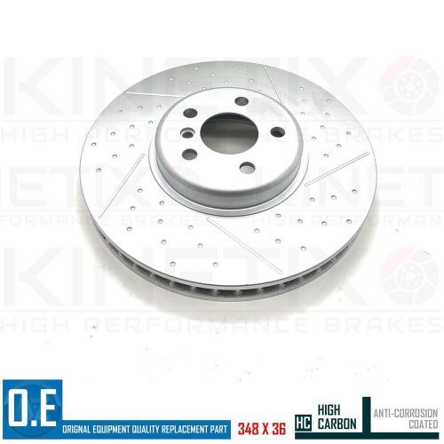 FOR BMW i4 G26 eDrive40 DIMPLED GROOVED FRONT BRAKE DISCS MINTEX PADS WIRE 348mm, US $, image 7