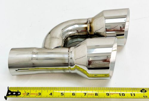 Exhaust tip 2.25&#034; inlet 4.00 outlet 12.00 wd-se40012-225-hp-ss dual double wall