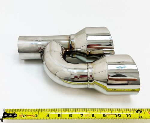 Exhaust Tip 2.25" Inlet 4.00 Outlet 12.00 WD-SE40012-225-HP-SS Dual Double Wall, US $79.99, image 2