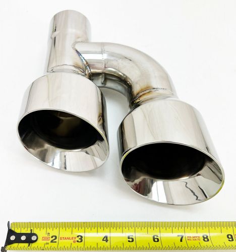 Exhaust Tip 2.25" Inlet 4.00 Outlet 12.00 WD-SE40012-225-HP-SS Dual Double Wall, US $79.99, image 3