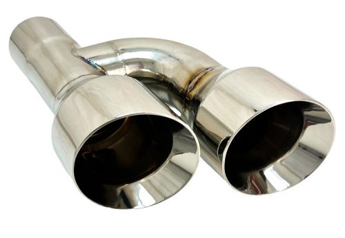 Exhaust Tip 2.25" Inlet 4.00 Outlet 12.00 WD-SE40012-225-HP-SS Dual Double Wall, US $79.99, image 7