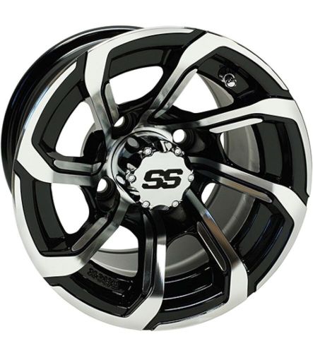RHOXRed Hawk TIR-RX403 Wheel Machined Gloss Black, 10x7 ET-25 Golf Carts (1 P), US $50.00, image 5