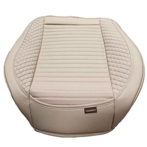 Car Seat Cushion Cover Beige PU Leather Breathable Soft Pad Anti-slip Protector, US $31.21, image 13