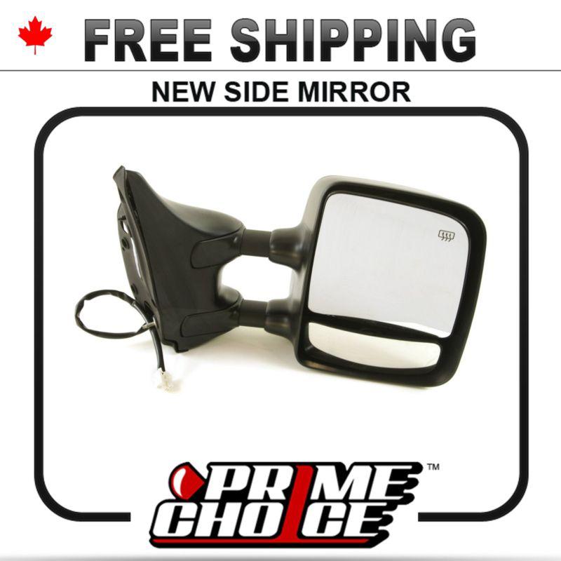 Find NEW POWER HEATED BLACK TOWING MIRROR RIGHT PASSENGER SIDE in ON