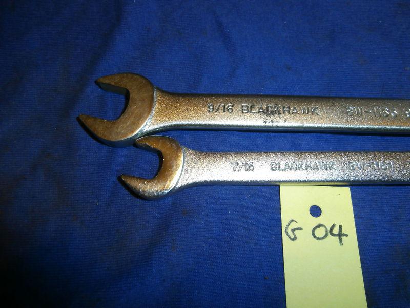 Find G04 BLACKHAWK TOOLS USA BW?? 2 PCS 12 PT. COMB WRENCHES in