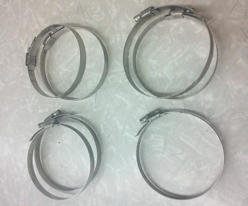 Clamp hoses (8) opens to  4 1/2"