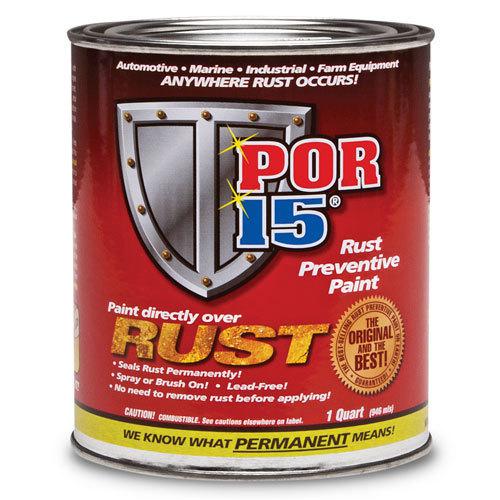 New por-15 gloss black rust preventive paint quart por15