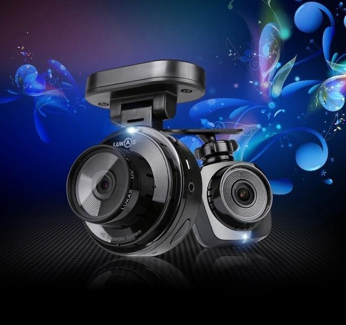 Lukas car dvr black box 2 channel camera lk-5900hd duo gps 32gb made in korea