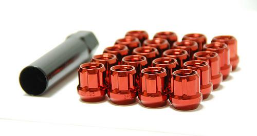 Muteki open ended lug nuts red 12 x 1.25 31885r