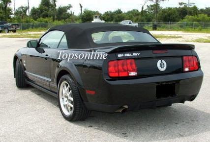 Ford mustang convertible top w/glass window, twillfast cloth 05-11, 6yr warranty