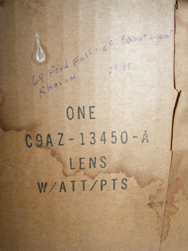 1969 FORD FULLSIZE TAIL LIGHT LAMP LENS LH RH NOS C9AZ-13450-A, US $12.49, image 5