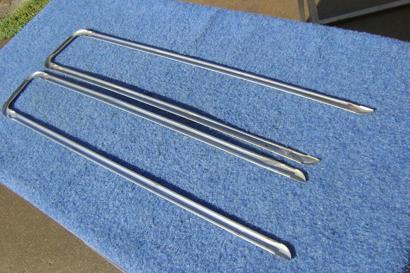 1940 40 1941 41 Ford Commercial Truck STAINLESS HOOD SIDE MOULDINGS SET, US $85.00, image 7