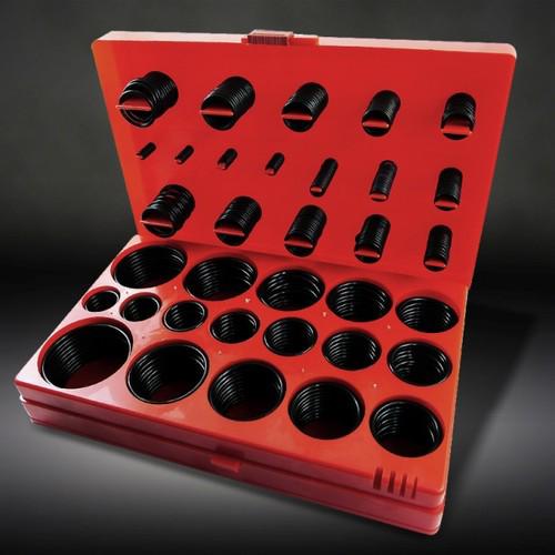 407 rubber o-ring assortment 32 sizes 1/4"-2-1/4" id gasket o rings seals w/case