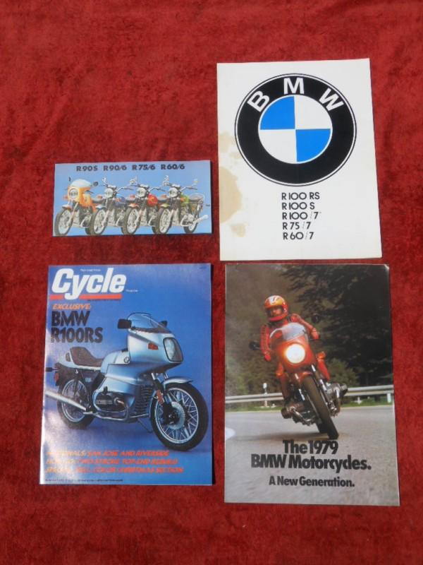 1970s bmw airhead sales brochures r60 r75 r90 /6 r90s r100 s rs /7 750 900 1000