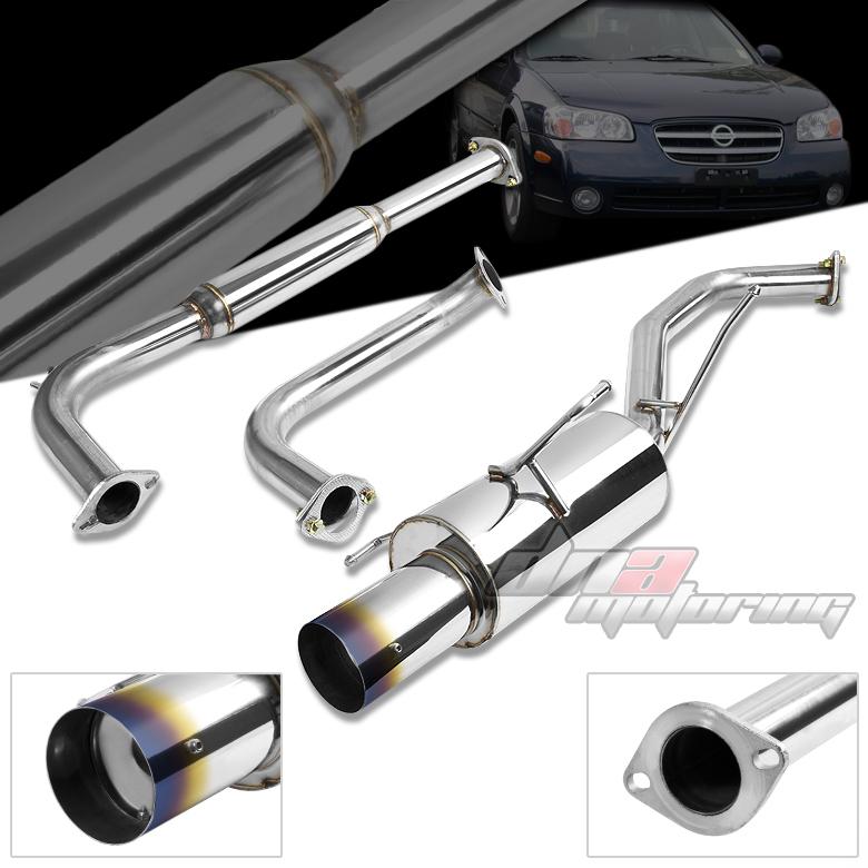 Find 0003 MAXIMA V6 A33 4" BURNT TIP RACING CATBACK EXHAUST SYSTEM CAT