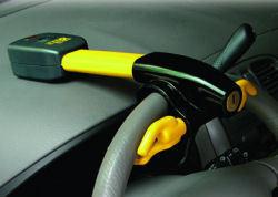 New swat lock-r steering wheel car alarm w/ remote - affordable theft deterrent