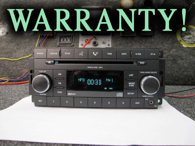 Chrysler jeep dodge uconnect cd disc mp3 aux player radio 08 09 10 p05064411af