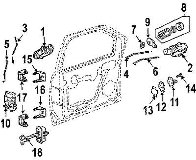 Gmc 88981048 genuine oem factory original handle, outside