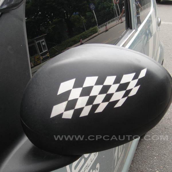 Car truck vinyl decal sticker car wing mirror stickers checkered flags 2pcs #702