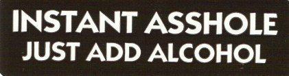 Motorcycle sticker for helmets or toolbox #344 just add alcohol