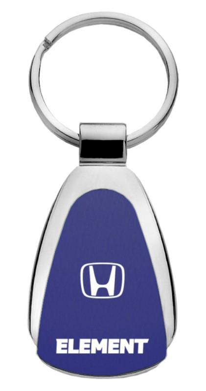 Honda element blue teardrop keychain / key fob engraved in usa genuine