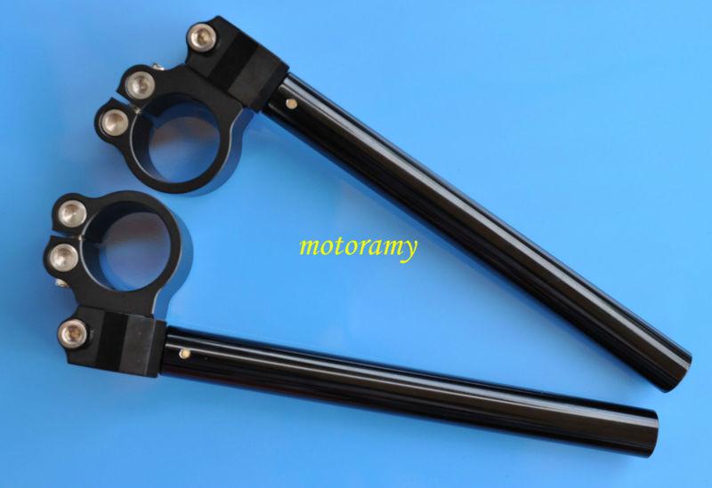 33 mm clip on handle bar for 33 mm fork tube black color