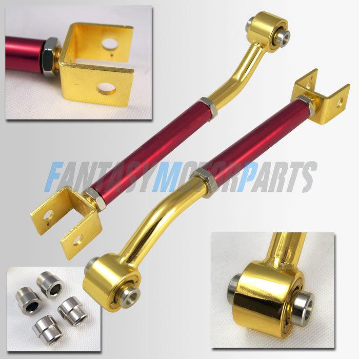 Skyling r32 240sx s13 s14 sr20 300zx non-turbo red gen2 low angle rear toe arms