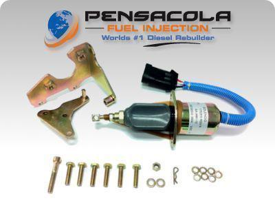 94-98 dodge 5.9 5.9l cummins fuel shutoff solenoid 12v   (1024)