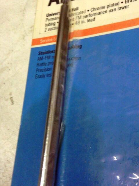 NORS:VINTAGE CLASSIC STAINLESS STEEL AIRFOIL CAR & TRUCK AM/FM ANTENNA:USA MADE, US $19.95, image 3